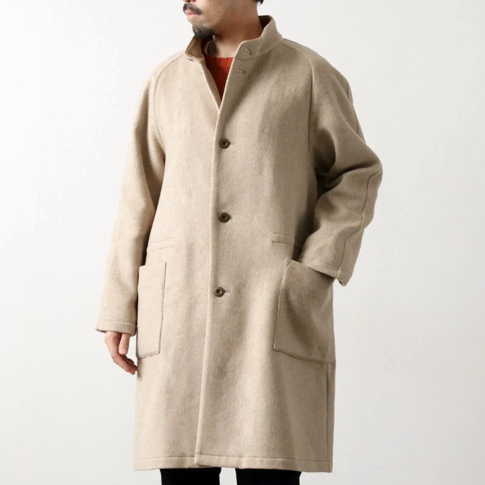 RE MADE IN TOKYO JAPAN / Wool Melton Stand Collar Coat