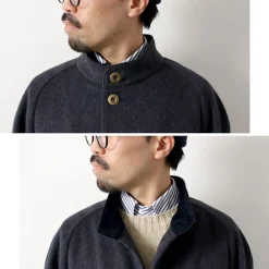 RE MADE IN TOKYO JAPAN / Wool Melton Stand Collar Coat