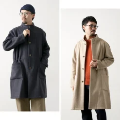 RE MADE IN TOKYO JAPAN / Wool Melton Stand Collar Coat