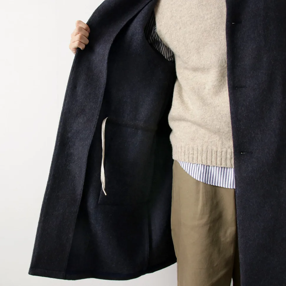 RE MADE IN TOKYO JAPAN / Wool Melton Stand Collar Coat