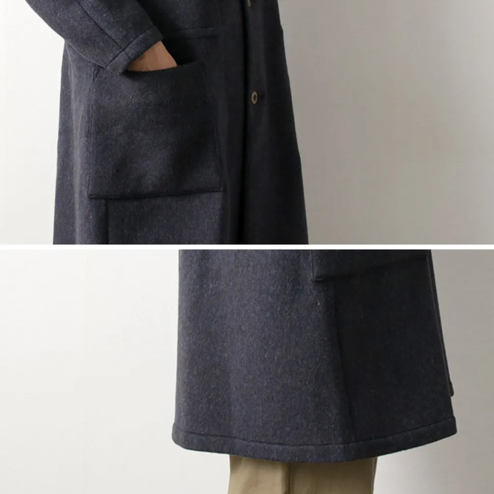 RE MADE IN TOKYO JAPAN / Wool Melton Stand Collar Coat