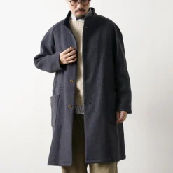 RE MADE IN TOKYO JAPAN / Wool Melton Stand Collar Coat