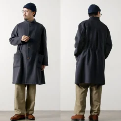 RE MADE IN TOKYO JAPAN / Wool Melton Stand Collar Coat