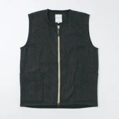 RE MADE IN TOKYO JAPAN / Wool Cashmere Kersey Crew Vest