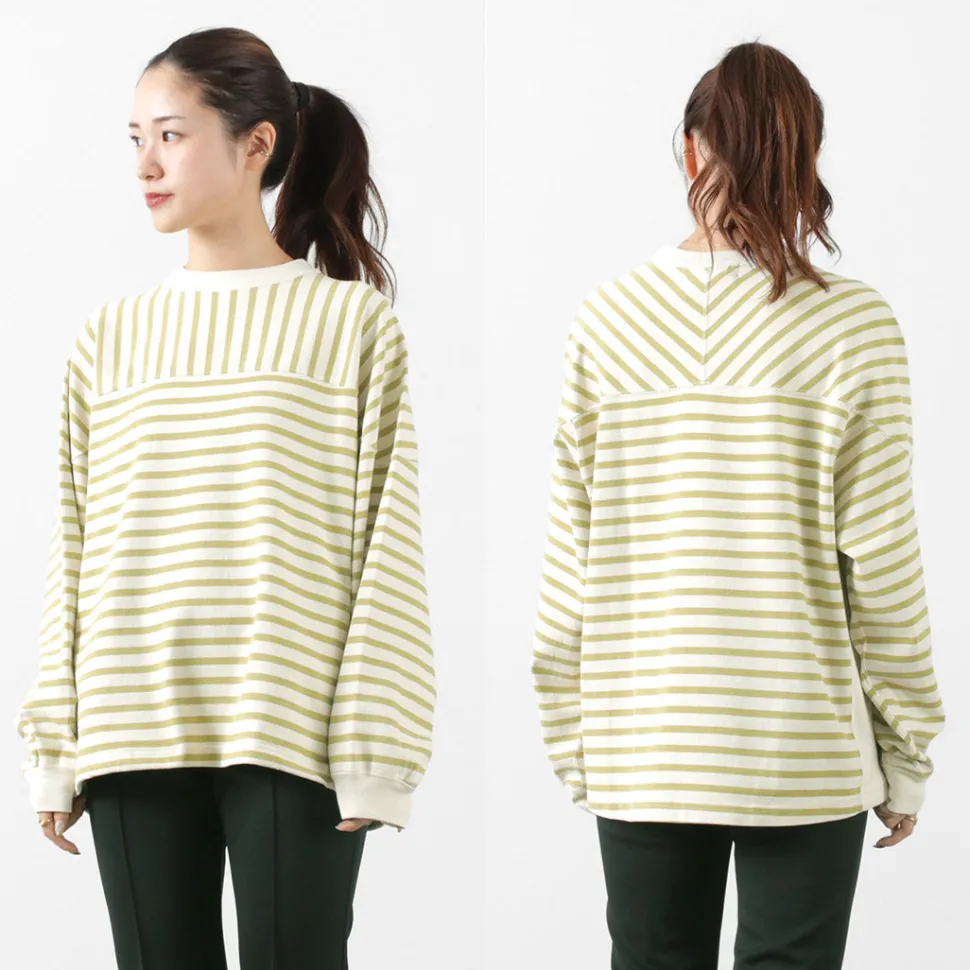 REMI RELIEF / 16/2 stripe FOOTBALL LONG T