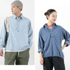 REMI RELIEF / Denim Pullover Shirt