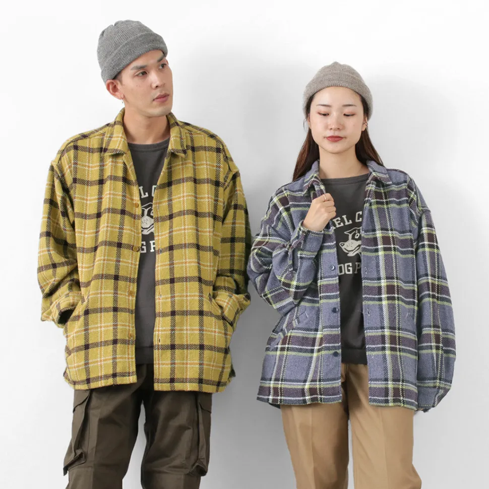 REMI RELIEF / Jazz Check Wide SHIRT CPO Shirt Jacket