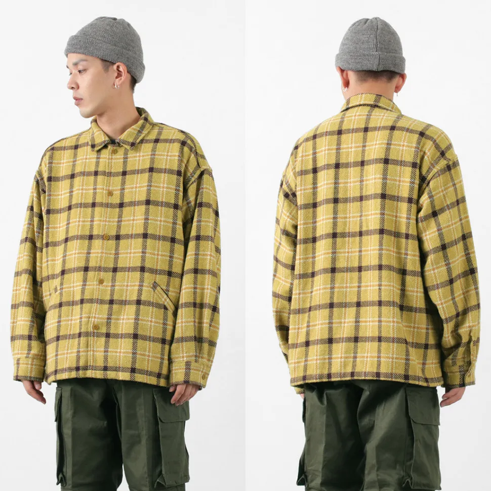 REMI RELIEF / Jazz Check Wide SHIRT CPO Shirt Jacket