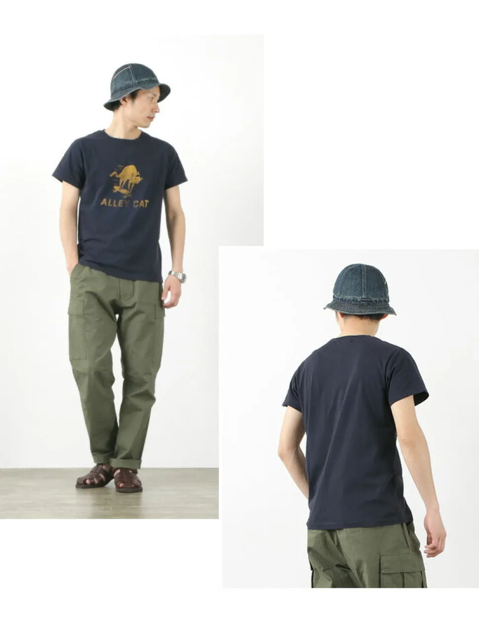 REMI RELIEF / LW processed T-shirt (ALLEY CAT)