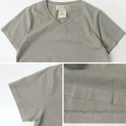 REMI RELIEF / LW processed V-neck T-shirt