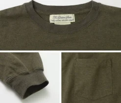 REMI RELIEF / Melange jersey long sleeve crew pocket T-shirt