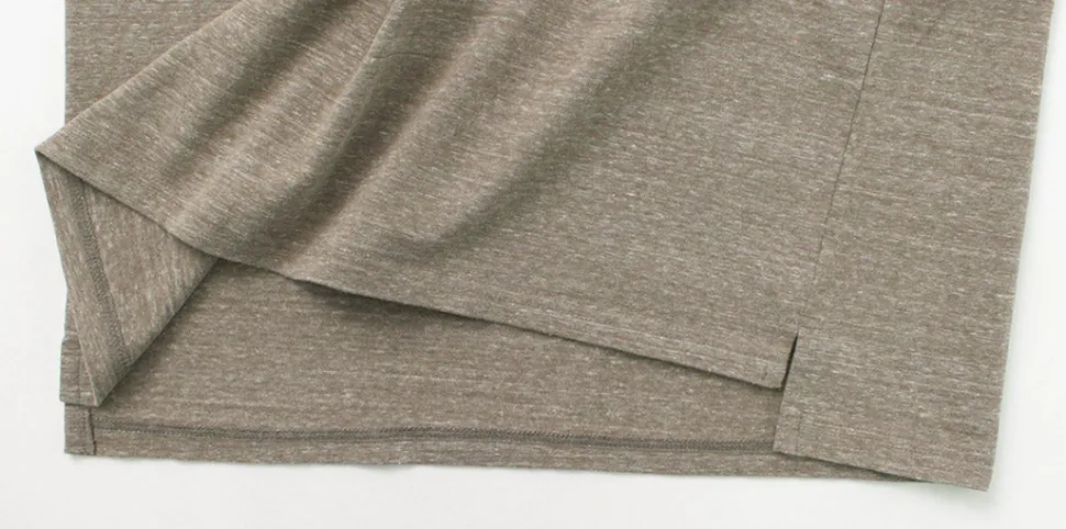 REMI RELIEF / Melange jersey short sleeve pocket T-shirt