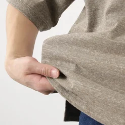 REMI RELIEF / Melange jersey short sleeve henley neck pocket T-shirt