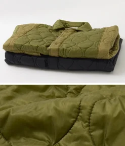 REMI RELIEF / Military Ripstop Short Sleeve Quilted Shirt Jacket