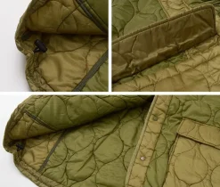 REMI RELIEF / Military Ripstop Short Sleeve Quilted Shirt Jacket