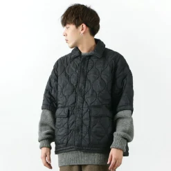REMI RELIEF / Military Ripstop Short Sleeve Quilted Shirt Jacket