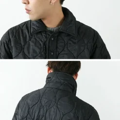 REMI RELIEF / Military Ripstop Short Sleeve Quilted Shirt Jacket