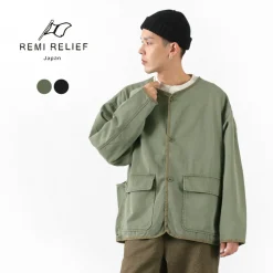 REMI RELIEF / Military satin Jacket