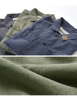 REMI RELIEF / Military Shirt (Flower Studded)
