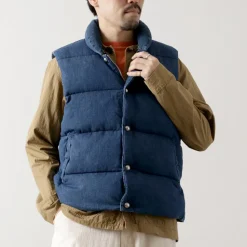 REMI RELIEF / Natural Processed Denim Down Vest