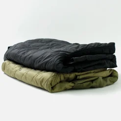 REMI RELIEF / Nylon Rip Gourd Quilted Coat Hoodie