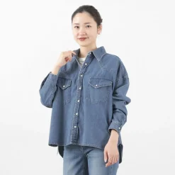 REMI RELIEF / SHORT DENIM WESTERN SHIRT