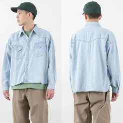 REMI RELIEF / SHORT DENIM WESTERN SHIRT