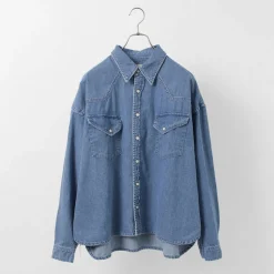 REMI RELIEF / SHORT DENIM WESTERN SHIRT