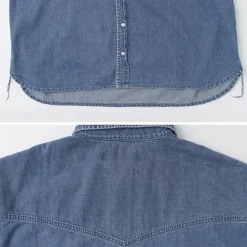 REMI RELIEF / SHORT DENIM WESTERN SHIRT