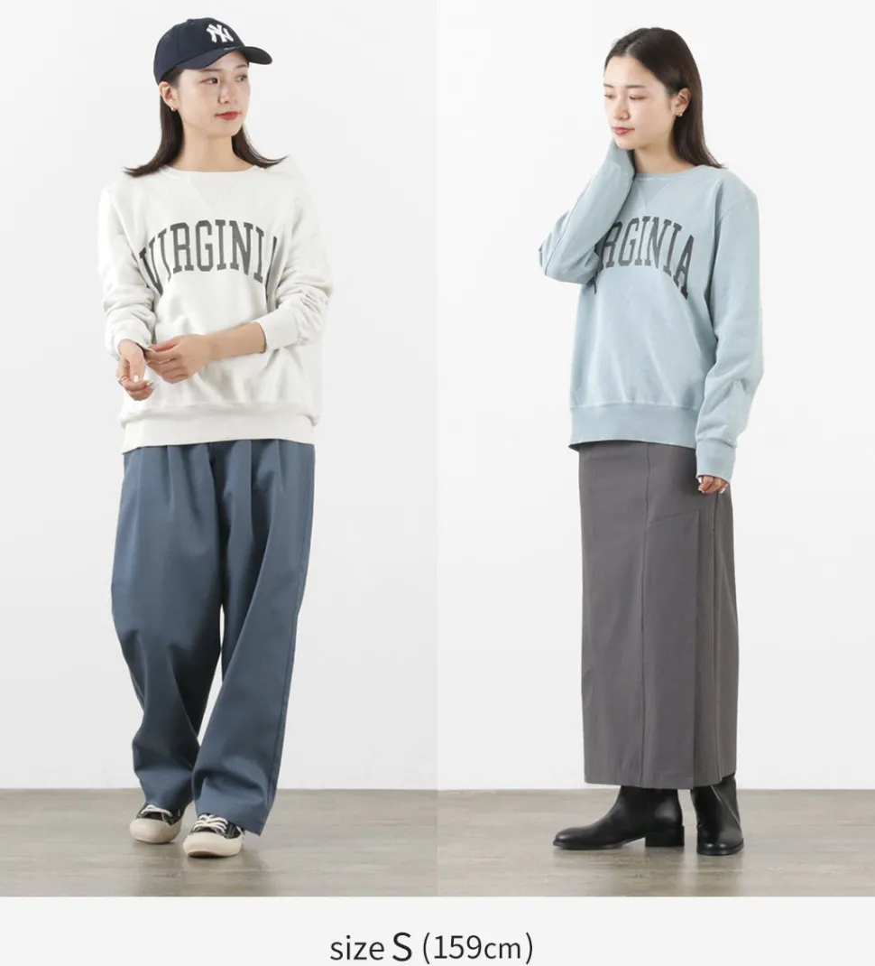 REMI RELIEF / SP processed back pile crew (VIRGINIA) Sweatshirt