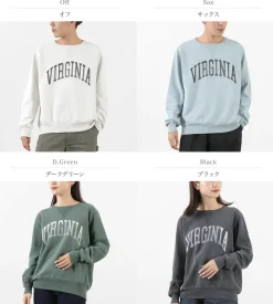 REMI RELIEF / SP processed back pile crew (VIRGINIA) Sweatshirt