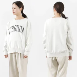 REMI RELIEF / SP processed back pile crew (VIRGINIA) Sweatshirt