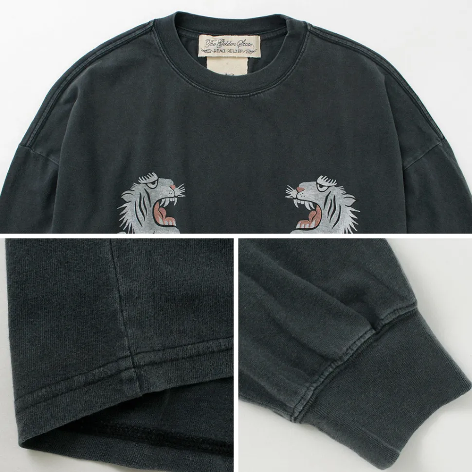 REMI RELIEF / Special Order HARD Special Processing 20 Jersey Long Sleeve T-Shirt (Tiger Pattern)