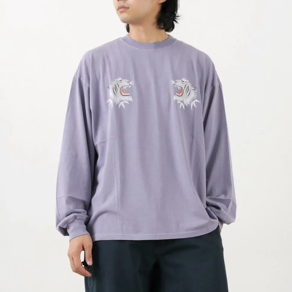 REMI RELIEF / Special Order HARD Special Processing 20 Jersey Long Sleeve T-Shirt (Tiger Pattern)