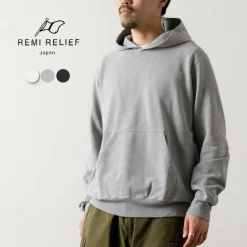 REMI RELIEF / SP-Finished Pile Hoodie (Solid Color)