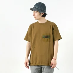 REMI RELIEF x BRIEFING / Collaboration jersey pocket T-shirt