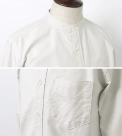 ROCOCO / American Ox Band Collar Shirt