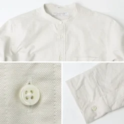ROCOCO / American Ox Band Collar Shirt