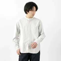 ROCOCO / American Ox Band Collar Shirt