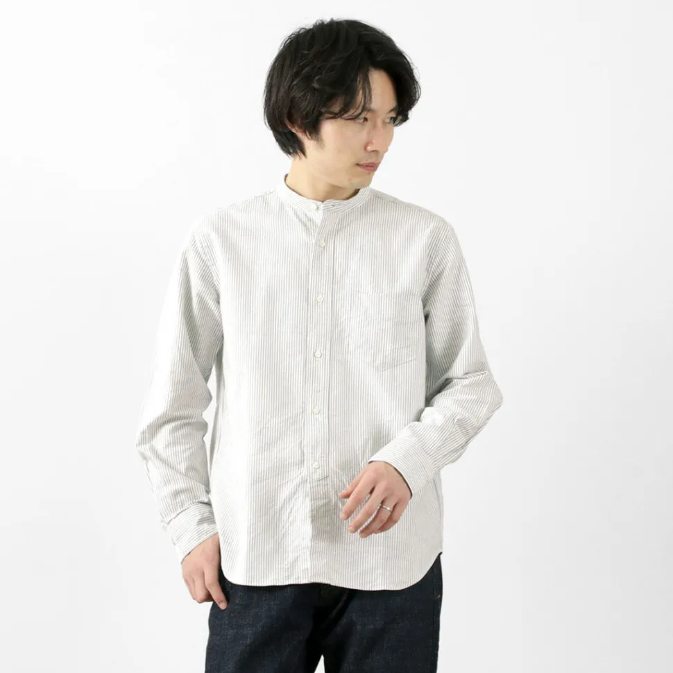 ROCOCO / American Ox Band Collar Shirt