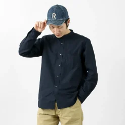 ROCOCO / American Ox Band Collar Shirt