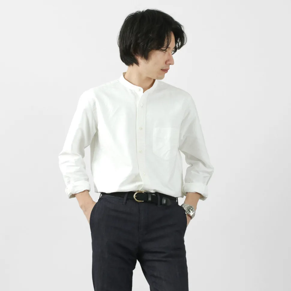 ROCOCO / American Ox Band Collar Shirt