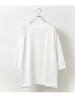 ROCOCO / Hemmed Jersey Cotton Crew Neck Cut & Sew