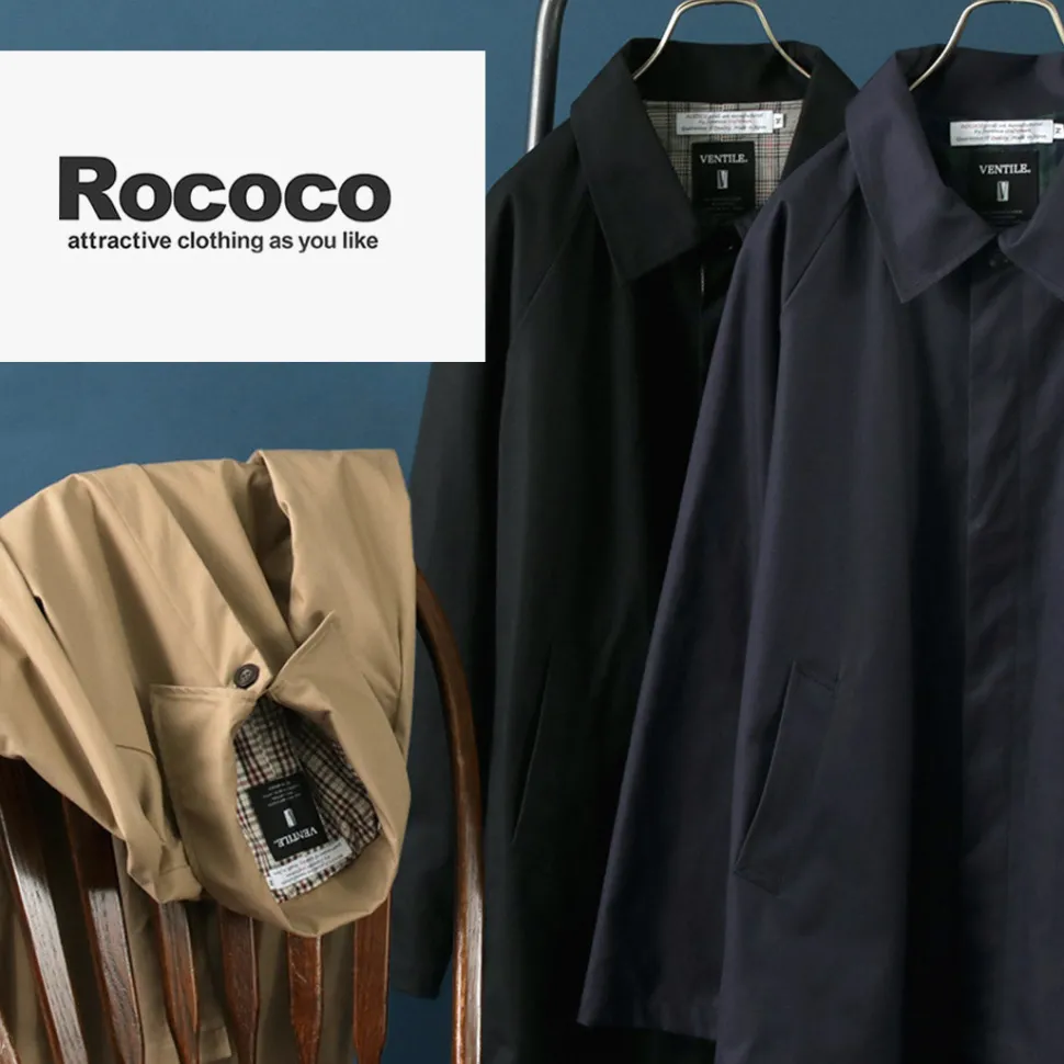 ROCOCO / High Density fabric Balmacaan Coat