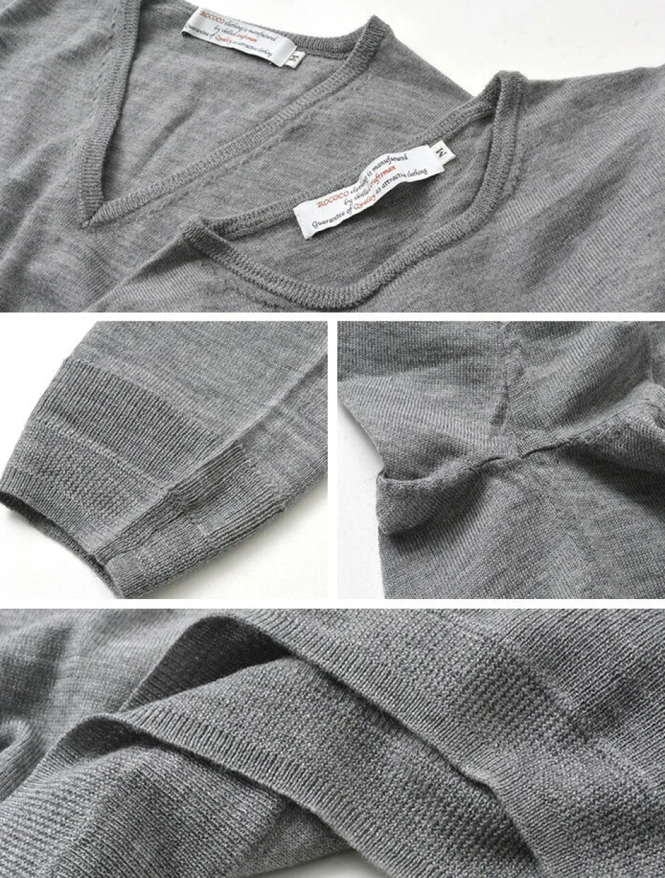 ROCOCO / Italian Extra Fine Merino Wool 14GG High Gauge Knits