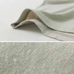 ROCOCO / Linen Cotton Key Neck T-Shirt