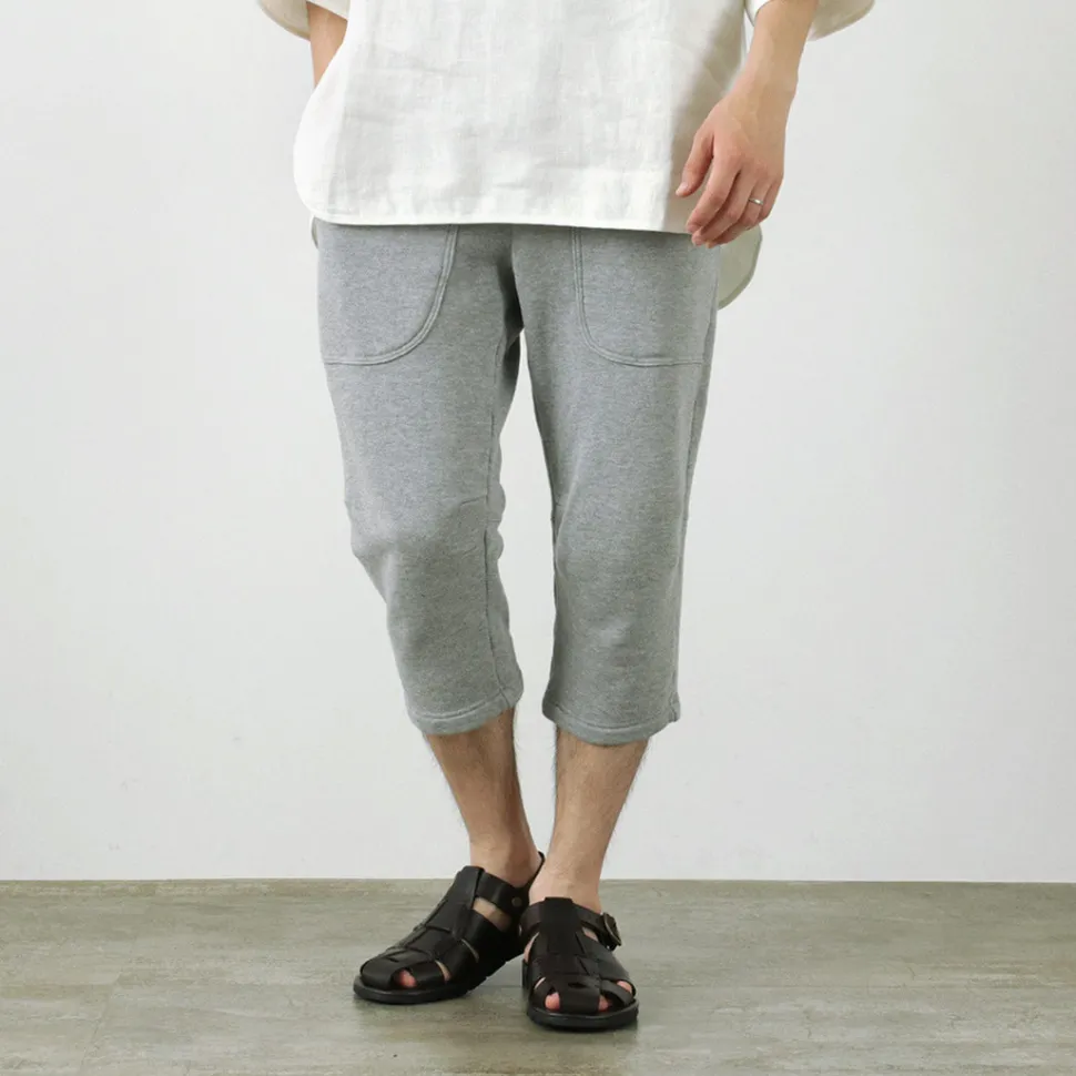 ROCOCO / Loopwheel knit sweatshirt cropped trousers