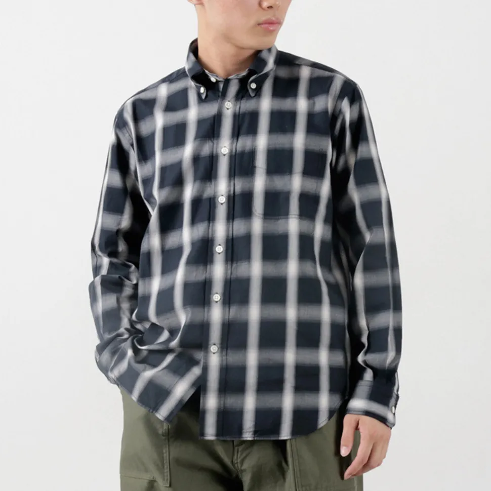ROCOCO / Ombre Check Button Down Shirt Classic Fit