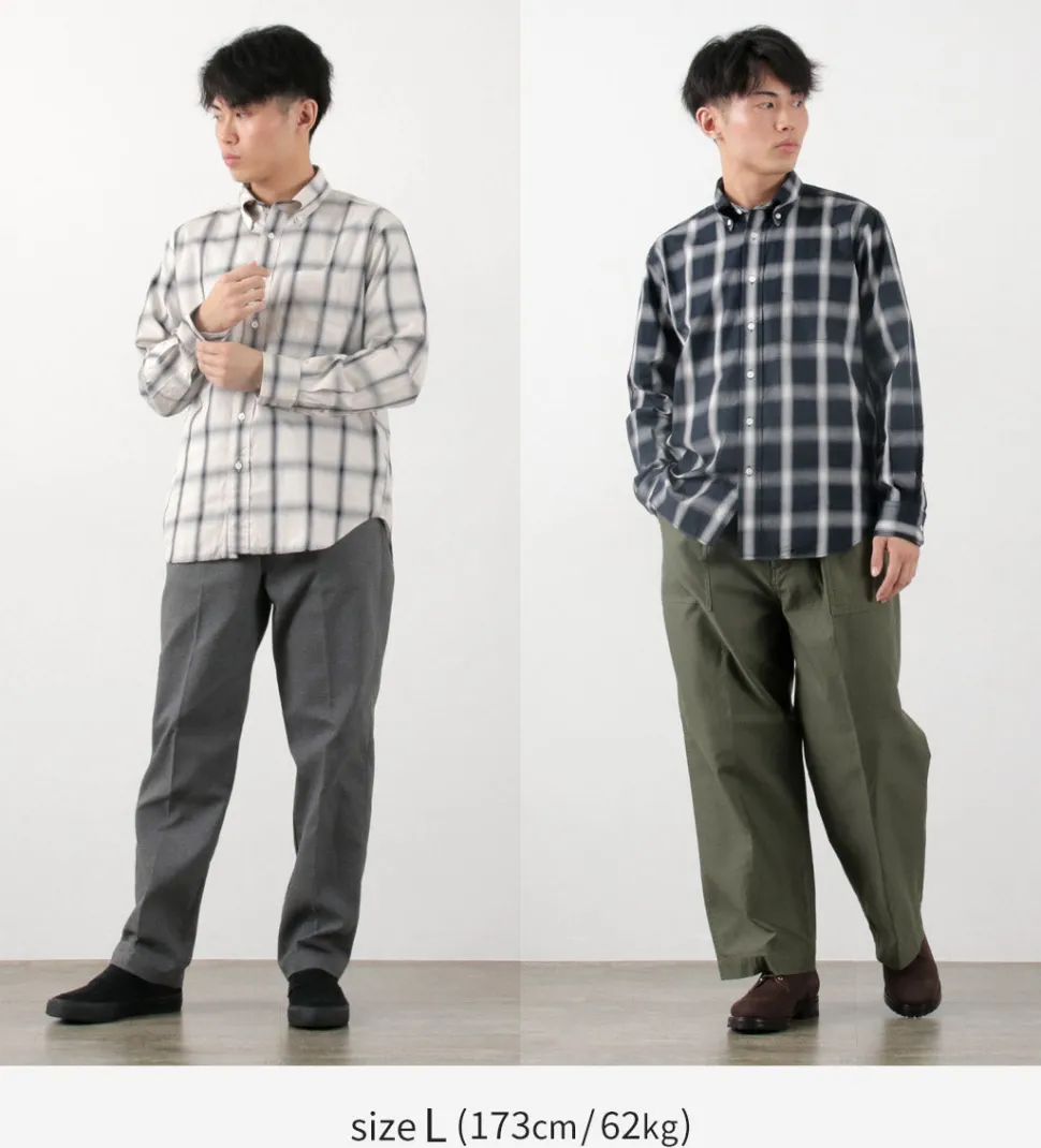 ROCOCO / Ombre Check Button Down Shirt Classic Fit