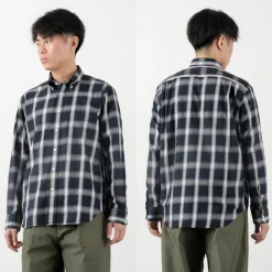 ROCOCO / Ombre Check Button Down Shirt Classic Fit